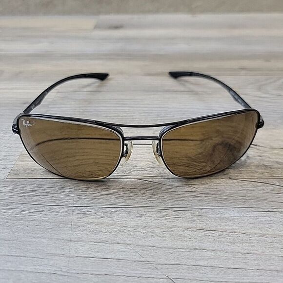 Ray-Ban‎ RB8309 002/71 Sunglasses Carbon Fiber Black FRAMES ONLY 59-18 140 - Picture 1 of 12